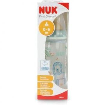 Biberón de látex Nuk Jungle 6-18 meses 300 ml