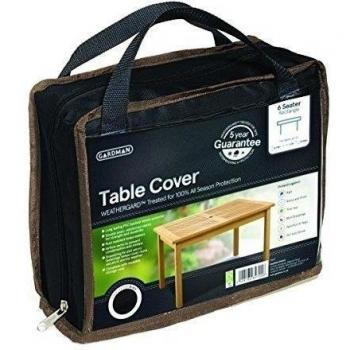 Gardman - Funda de primera calidad para mesa de jardín de 6 plazas