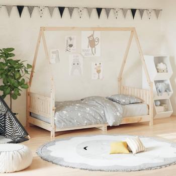 Estructura de cama para niños Día y Noche - Madera maciza de pino 80x160 cm