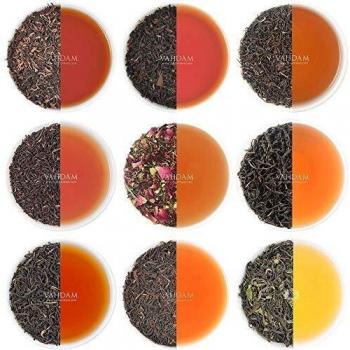 VAHDAM, Surtido Te de Té Negro - 10 Té, 100g | Ingredientes 100% Naturales | Alta cafeína, reemplazo de café saludable | Hojas de Te Negro Suelto | Surtido te Infusiones Regalo