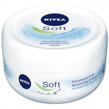 NIVEA Soft Moisturising Cream for Face, Hands and Body, 500 ml