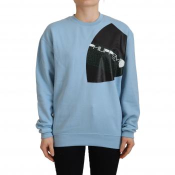 Philippe Model Blue Logo Printed Long Sleeves Sweater - IT40|S, Female, Size: XS