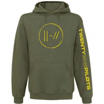 Twenty One Pilots Jumpseal Hombre Sudadera con Capucha Aceituna M, 80% algodón, 20% poliéster, Regular