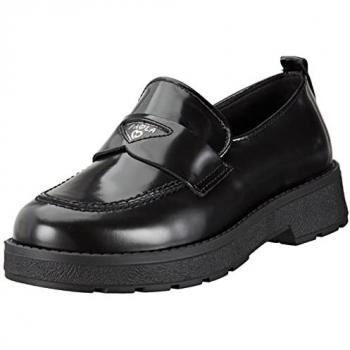 Mocasines de Piel Negra para Niña Paola - Zapatos Casual y de Vestir Unisex 37 EU