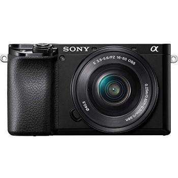 Sony Alpha 6100 - Cámara Evil APS-C con Objetivo Zoom Potente Sony 16-50mm f/3.5-5.6, Enfoque automático rápido 0.02s, Eye AF para Personas y Animales, grabación de vídeos en 4K y Pantalla inclinable