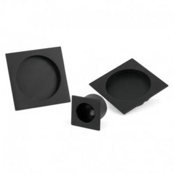 KIT UÑEROS CORREDERA 56x56mm CUADRADO NEGRO