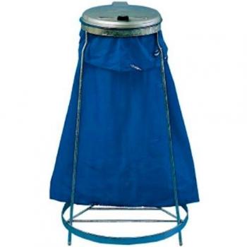 Cubo de basura apilable Ø400/570xH965mm 120L con dispositivo de sujeción VAR