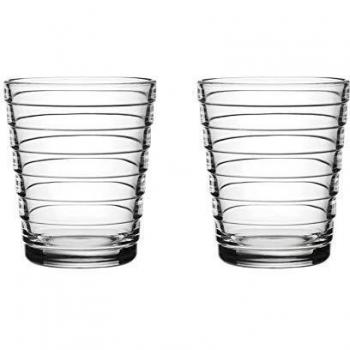 Iittala Aino Aalto - Vaso de 22 cl, 2 piezas, claro
