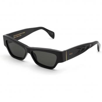 Retrosuperfuture K8u Nameko Black Unisex Sunglasses, Size: 56 MM