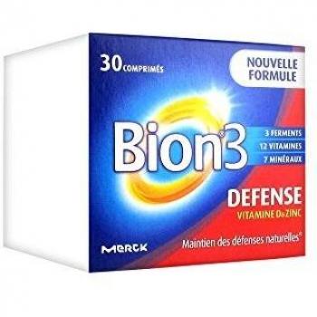 Bion 3 Adultos Defensa - Complemento Alimenticio Equilibrante 30 Comprimidos