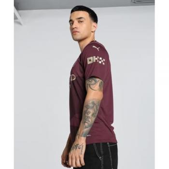 PUMA Manchester City Third Shirt 2024-25, Type: Jersey, Characteristics: Short Sleeve, Colour: Burgundy/Red, Size: Extra Large (XL), Season: 2024/2025, Gender: Men's