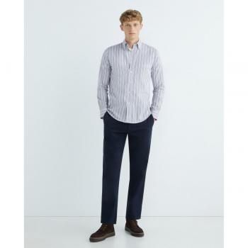 Camisa de hombre casual Mirto cuadros manga larga