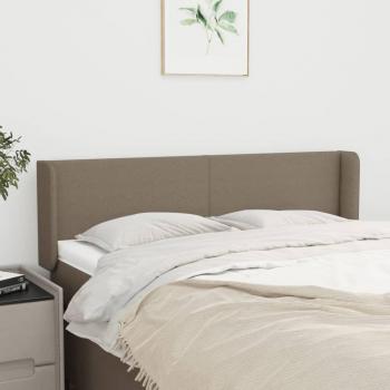 Cabecero de tela gris taupe 147x16x78/88 cm Tortiva