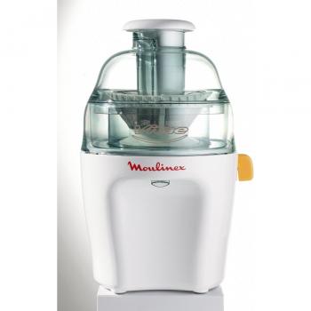 Licuadora Moulinex Vitae JU200045, 200W, Blanco, con Filtro de Acero Inoxidable y Contenedor Transparente para Pulpa