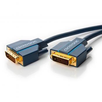 Clicktronic 70331 Casual DVI-D Connection Cable, 1m Length
