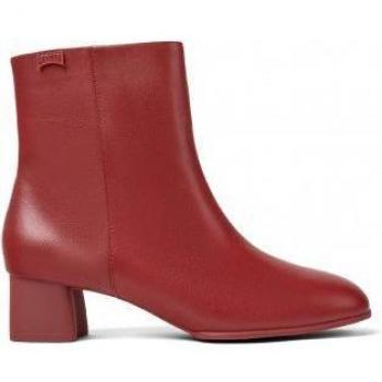 Camper Katie Women's Ankle Boots - Red Leather, 5.1cm Heel Height
