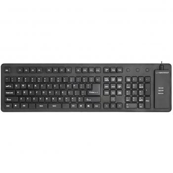 Teclado Esperanza EK140 Negro QWERTY de Silicona