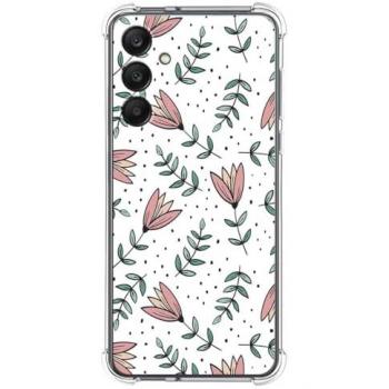 Funda Silicona Antigolpes para Samsung Galaxy A25 5G con Diseño de Flores 01
