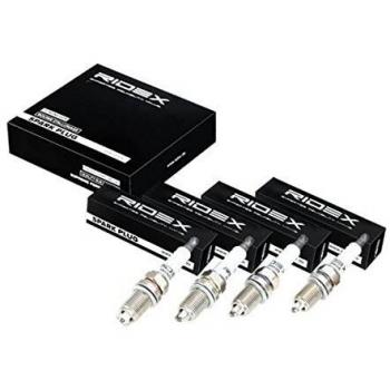 Bujía de encendido RIDEX 686S0061 con electrodos de masa y electrodo central niquelado, ancho de llave 16mm, longitud de rosca 19mm