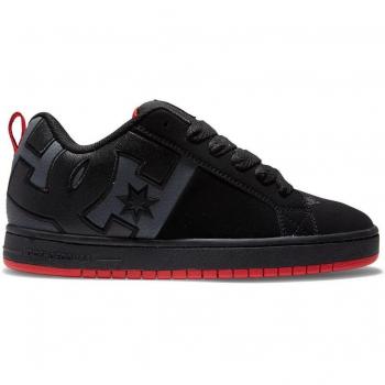 Zapatillas DC Court Graffik SQ Black-Grey-Red para Hombre ADYS100442-BYR