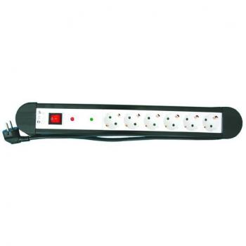 Base 6 tomas con protector de sobrecargas Blanca Electro DH 36.256/B