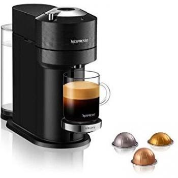 Krups Nespresso VERTUO Next XN9108 - Cafetera de cápsulas, máquina de café expreso de Krups, café diferentes tamaños, 5 tamaños tazas, tecnología Centrifusion, calentamiento 30s, Wifi y Bluetooth