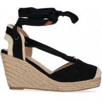 Chika10 Nadia 24 Mujer Sandalias de Cuña con Cierre de Lazo Negro - Altura Cuña: 8cm