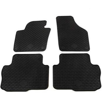 vidaXL Juego Alfombrillas de Coche a Medida Goma 4 Piezas Esterillas Alfombras