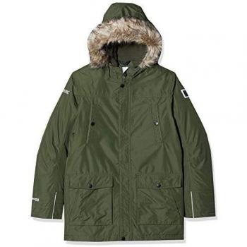 Regatta Proktor - Parka impermeable con aislamiento para niños, Unisex niños, Chaqueta aislante impermeable., RKP200 41CC03, verde oscuro, XXS