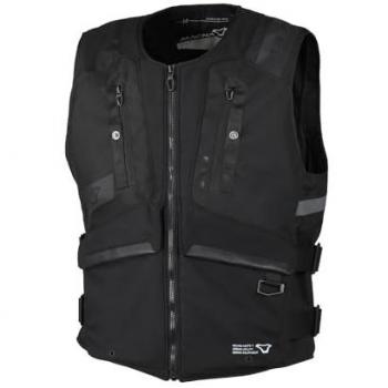Macna MUTV-1 Solid Chaleco de moto - Negro, chaleco de moto, color negro, modelo MUTV-1