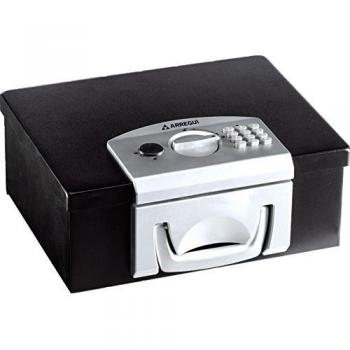 Arregui Bric C9547 Caja de Caudales Maletín Transportable con Apertura Electrónica, caja fuerte maletín, 13 x 32,5 x 25,5 cm, negra