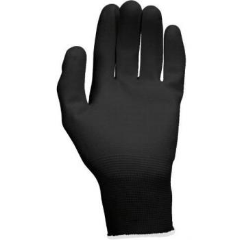 Guantes de trabajo KS Tools Mikro-Feinstrick, color negro, tamaño 11, paquete de 12 pares