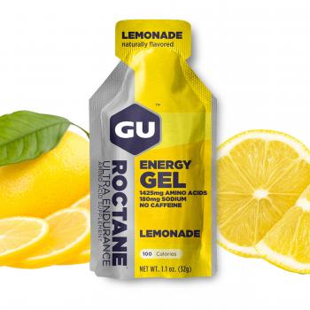 GU Energy Gel Energizante de Limonada - Paquete de 24 x 32 gr - Total: 768 gr