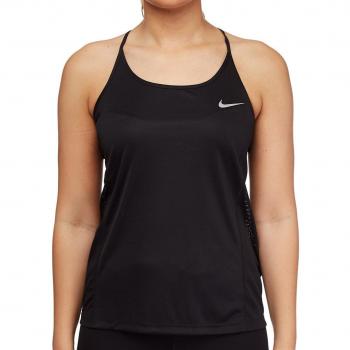 Nike W Nk Dry Miler Camiseta sin Mangas, Mujer, Negro