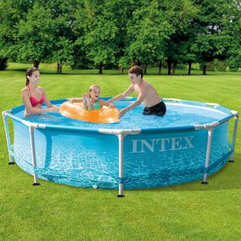 Piscina inflable de marco metálico Beachside 305x76 cm Intex