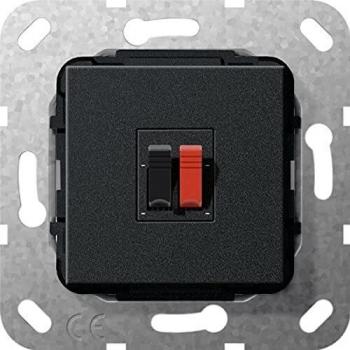 Gira 569210 Single Speaker Connection Element - Matte Black