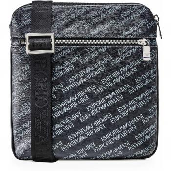 Emporio Armani Logo Print Pouch Hombre Cross Body Bag Negro
