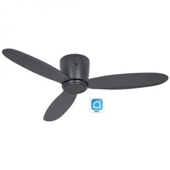 Ventilador de Techo Inteligente CasaFan Eco Plano II 112 cm Negro Wi-Fi
