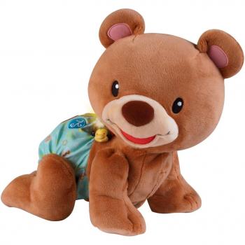 VTech Baby - Peluche Interactivo Krabbel con Mí - Oso, 9 a 36 meses, que cuenta, habla y canta