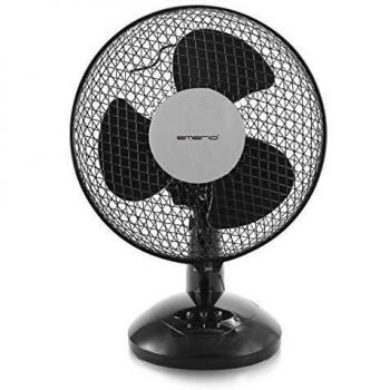Ventilador de Mesa Emerio FN-114201.1 Blanco 23 cm con 3 Aspas y 2 Velocidades, 25 W