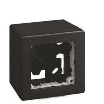 Caja de Superficie Compacta SIMON 270 - 1 Elemento Negro Mate