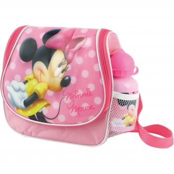 BBS Mochila Infantil para Comida + cantimplora, Estampado Oh Minnie, Rosa, Centimeters
