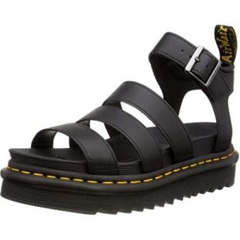 Dr Martens Blaire Hydro Leather Womens Sandals - Black - UK6.5 EU40 US8.5 - female