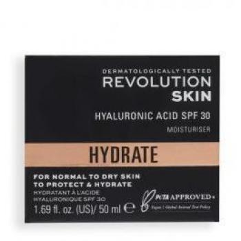 Crema Hidratante con Ácido Hialurónico SPF30 50ml - Revolution Skincare Hydrate - Piel Normal a Seca