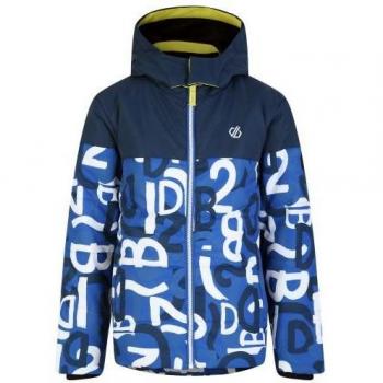 Dare 2B - Chaqueta de Esquí Liftie Graffiti para Niños/Niñas, chaqueta impermeable y transpirable, aislamiento térmico, capucha ajustable, múltiples bolsillos, diseño gráfico colorido