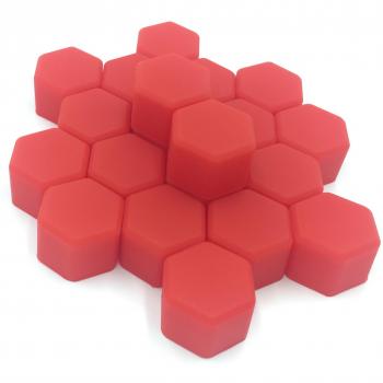 Juego de 20 tapones protectores decorativos anticorrosión y antipolvo para tuercas y pernos de rueda, de silicona; añaden elegancia al cubo del vehículo; 17 mm, 19 mm, 21 mm