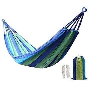 KEREITH Al Aire Libre jardín Hamaca algodón Suave Camping Hamaca con Mochila, Mejor para Patio
