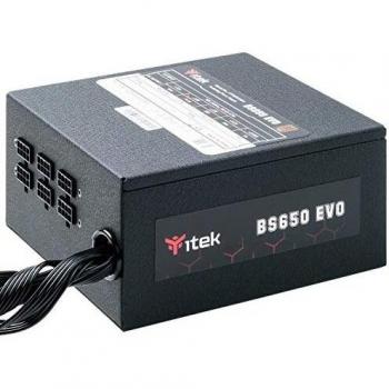 Alimentador Itek BS650 EVO 650W ATX, 80 Plus Bronze, PFC Activo, Ventilador HDB 12cm, Semi Modular