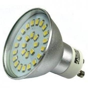 Bombilla Dicroica Multi LED Silver Electronics GU10, 4W, 3000K, Luz Cálida, Eficiencia Energética A+