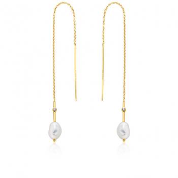 Pendientes Mujer Ania Haie E019-01G Plata de ley 4 cm